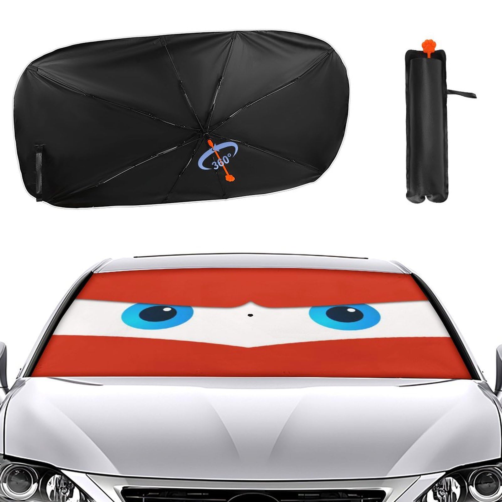カーズ 日除けテント？ Amazon | カーズ (3) 車用 サンシェード 傘型 折り畳み式